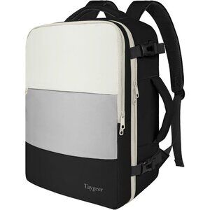 Travel Primal Black Backpack for Women Carry On Laptop Bag USB Port TSA Pouch